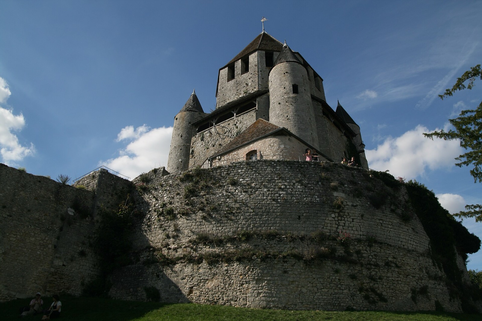 La Tour César au-dessus des toits de Provins